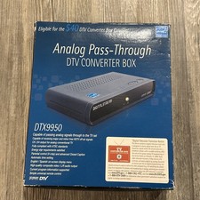 DTX9950 Analog Pass-Through DTV Converter Box Digital Steam New in the Box