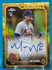 MASYN WINN RC AUTO #/99 2024 Topps Chrome Gilded CARDINALS ROOKIE ON-CARD (B5)