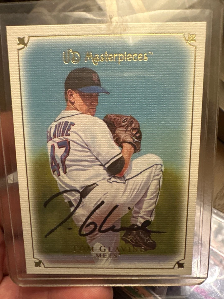 HUGE METS Gooden, Martinez, Glavine, Wagner and Wright in person Autograph Cards - Image 4 of 4