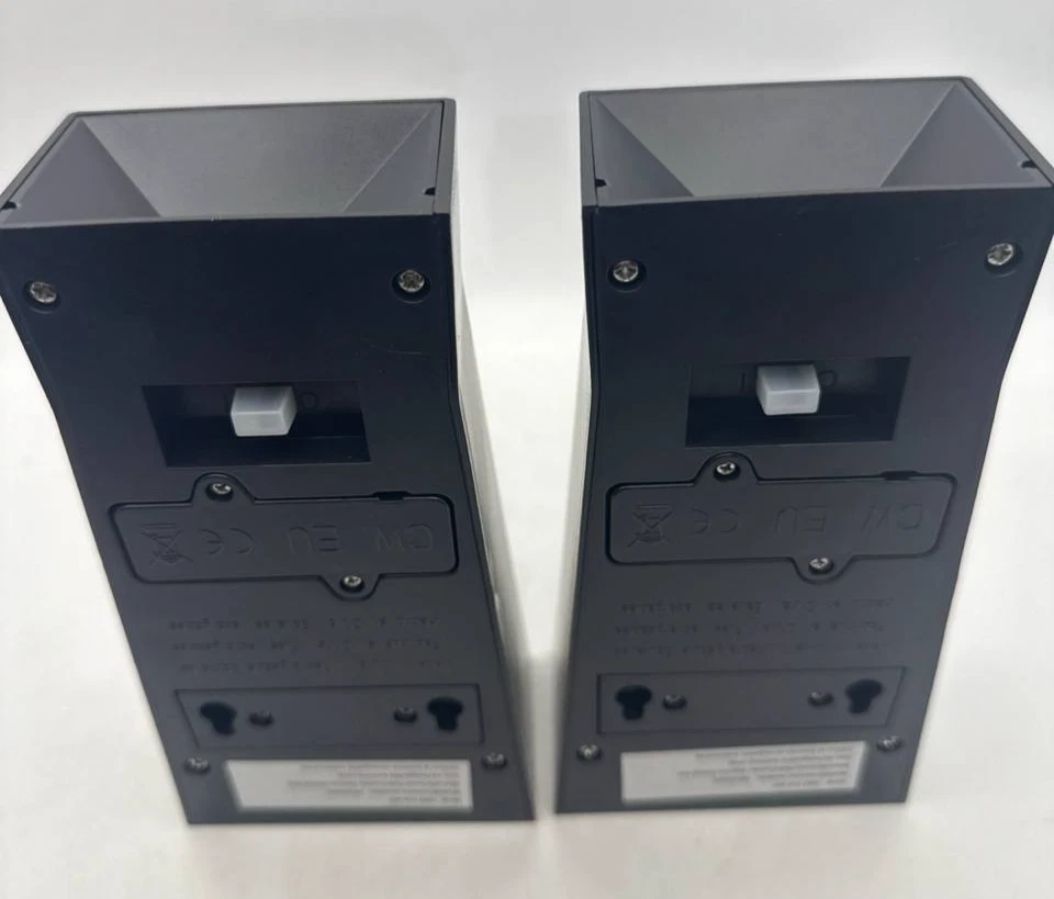 Hampton Bay Negro Integrado LED Exterior Solar Linterna de Pared Aplique Luz Paquete de 2 Foto 2 de 4