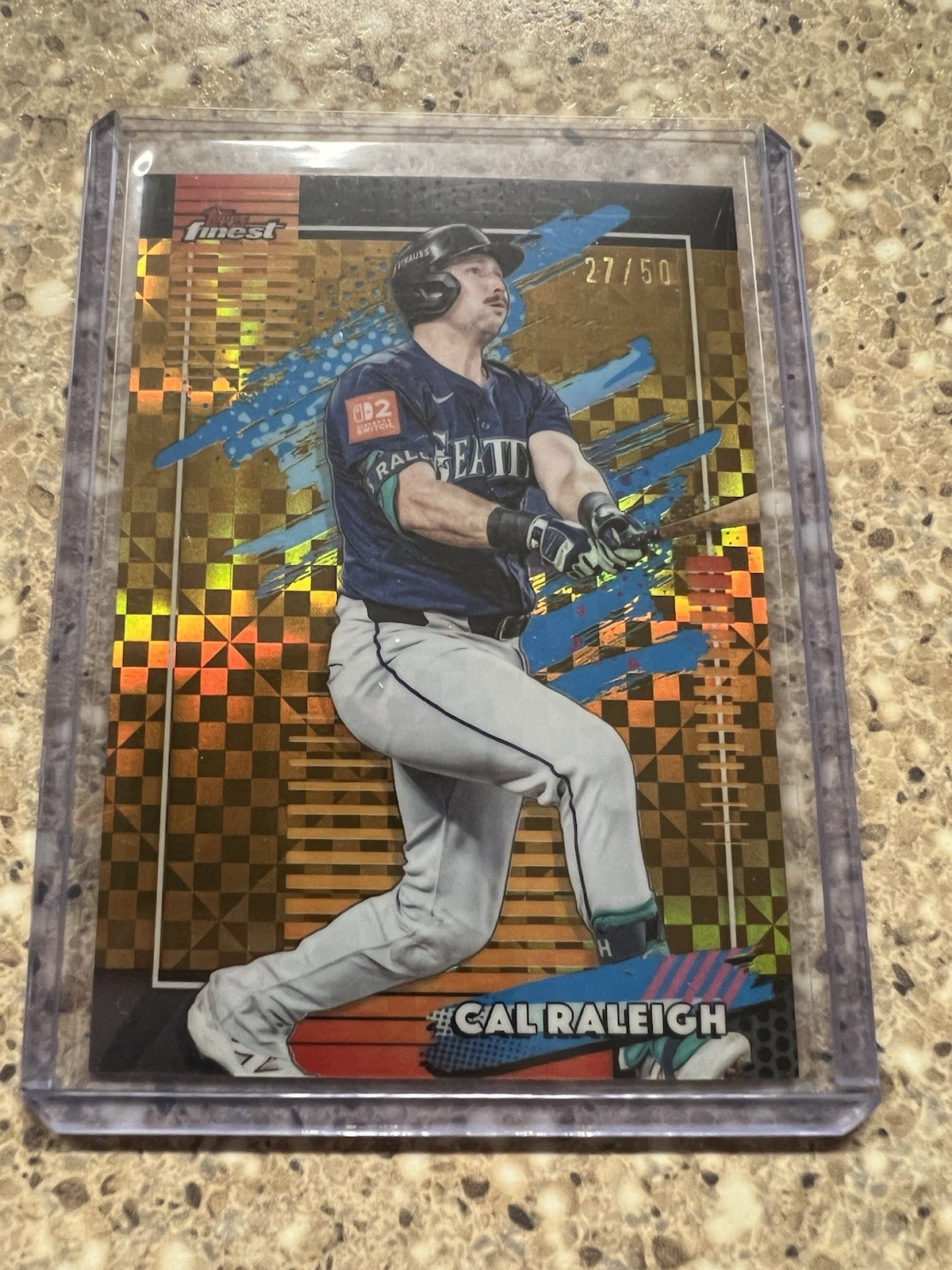 Topps 2025 Finest Cal Raleigh X-Fractor #167 /50 Mariners