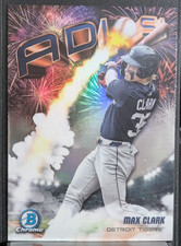Max Clark #AD-20 2025 Bowman Chrome Adios Tigers Top Prospect Base Refractor