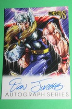 Tarjeta Thor Avengers 1998 Marvel Creators Collection serie de autógrafos Dan Jurgens