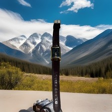 Disney Mickey Mouse Lorus Watch Leather Band Works Tested Needs Battery VTG