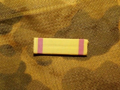 Original US Navy & USMC China Service Medal Ribbon Bar (aluminum mount)