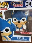 Funko Pop! 8-Bit Sonic the Hedgehog #34 Target Exclusive Vinyl Figure