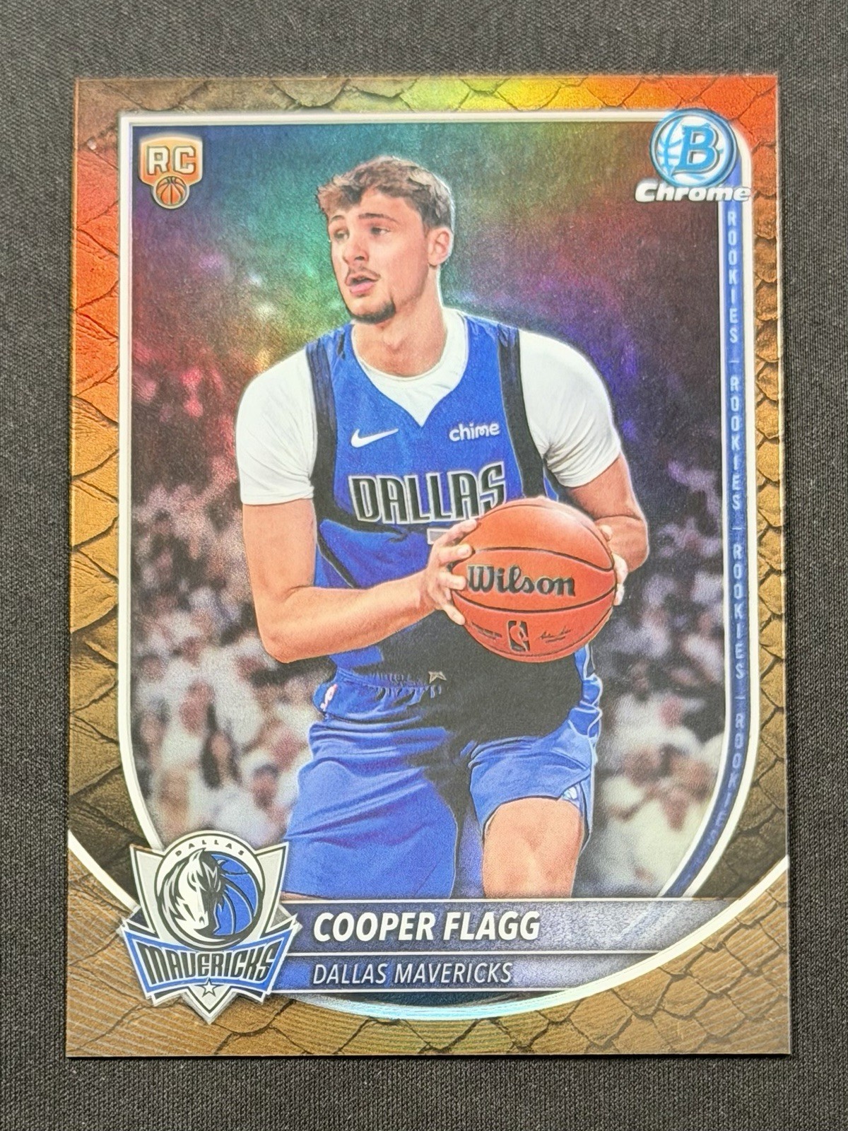 2025-26 Bowman Chrome Cooper Flagg #BCV-1 Reptilian Refractor Rookie RC