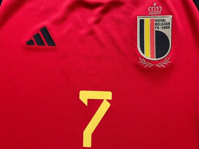 2022/23 Belgium Home Jersey #7 De Bruyne Large adidas Soccer World
