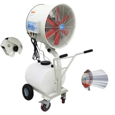 TECHTONGDA Industrial Misting Cooling Spray Fan W/15.8Gal Water Tank 2800RPM