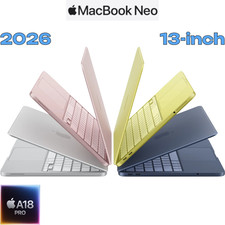 New 2026 Apple - MacBook Neo 13-inch Laptop - A18 Pro chip, Choose Color, SSD