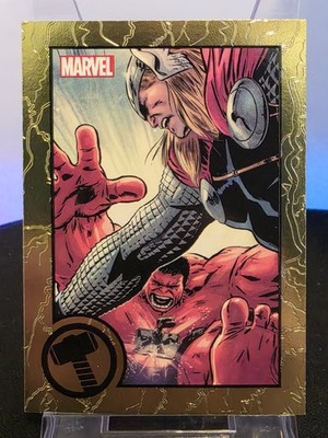 Marvel 2012 Universe Thor vs Red Hulk GOLD 21/75 Greatest Battles