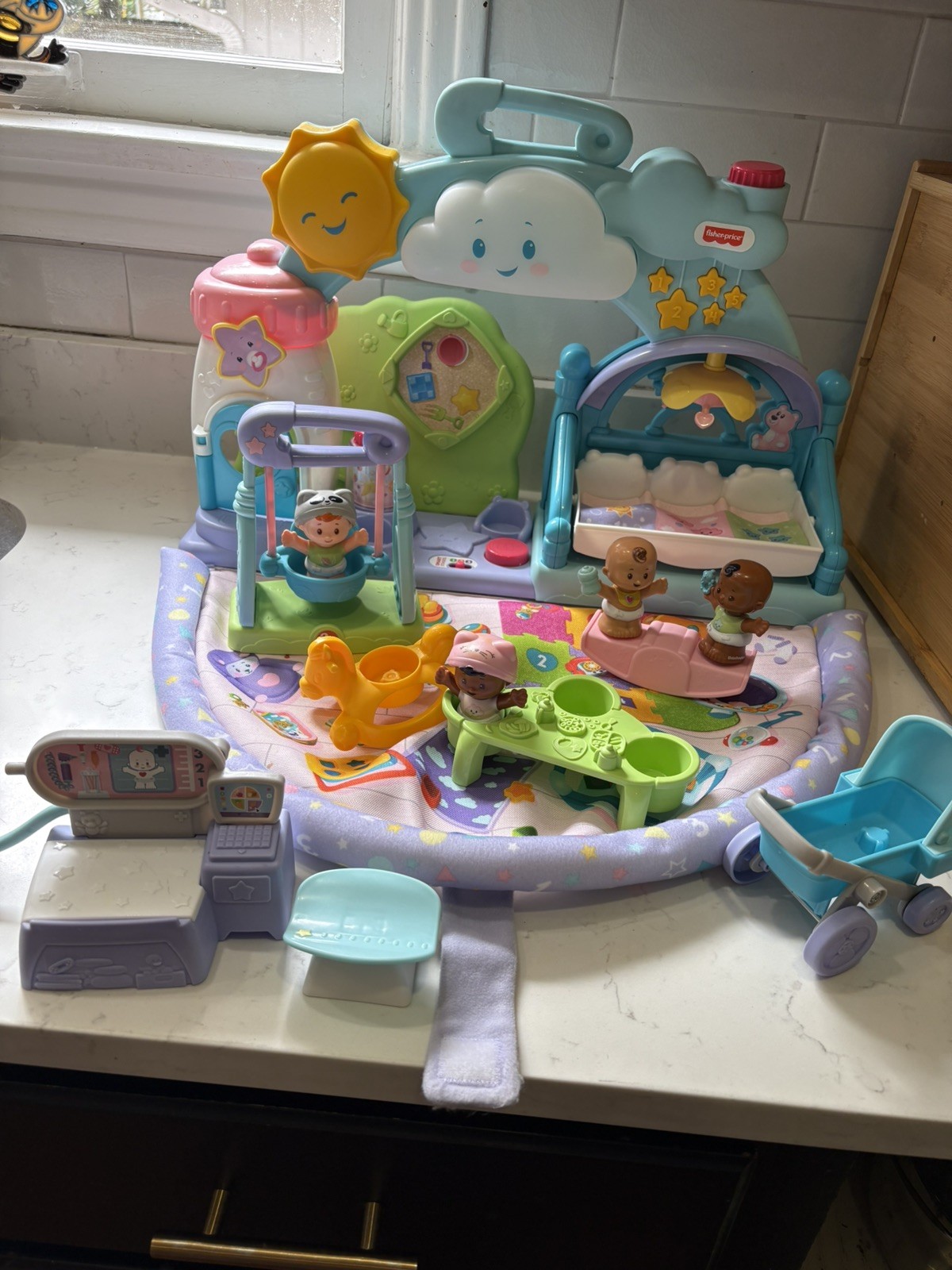 Fisher Price Little People 1-2-3 Babies Playdate Musical Playset and Accessories