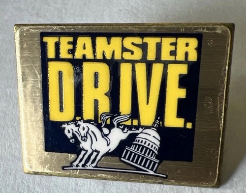 Teamster Drive Union Made Square Hat Lapel Pin Local 2321. R
