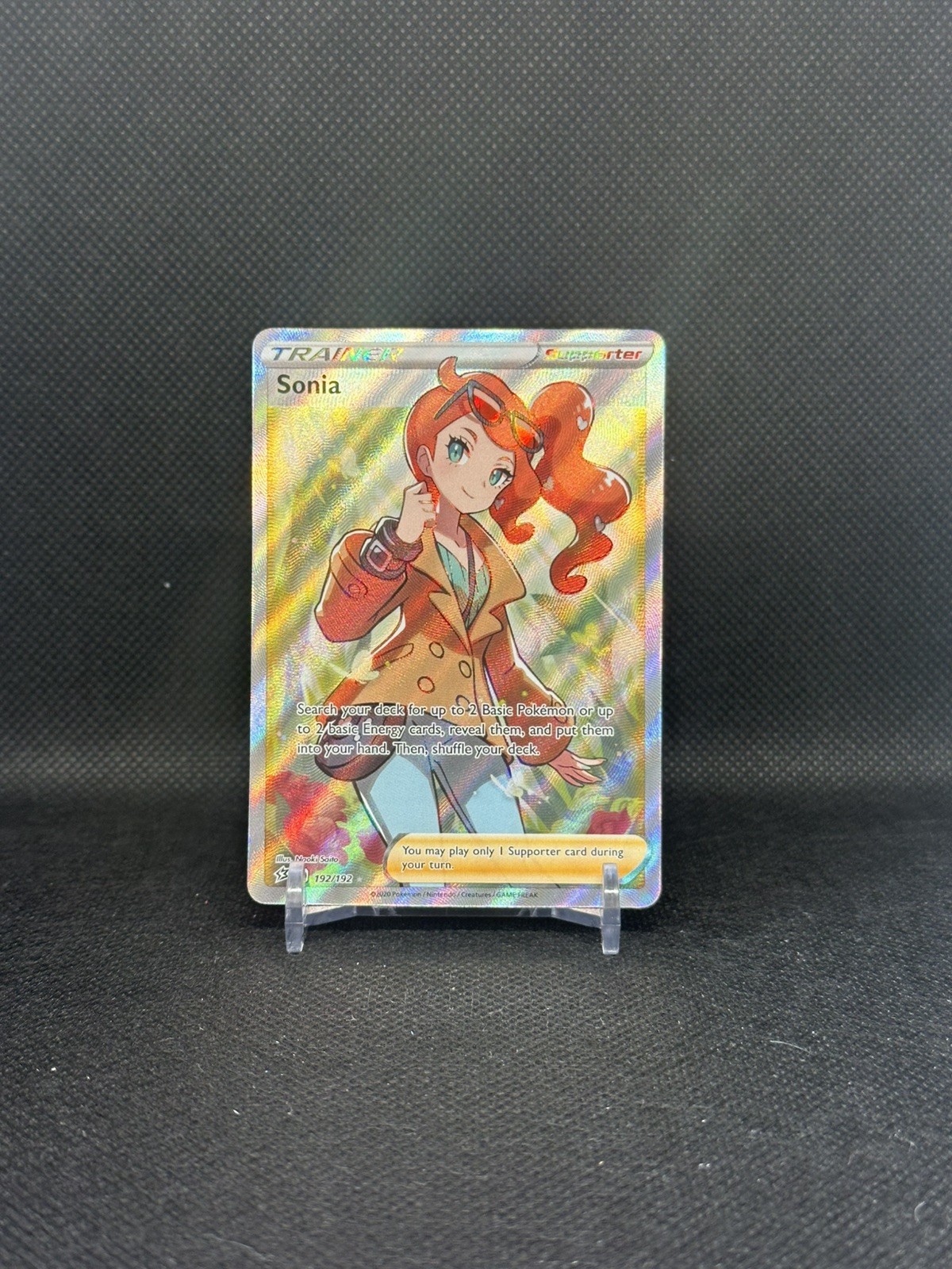 pokemon sonia trainer card (Full Art) Age Group POKÉMON CARD GAME s11 114/100
