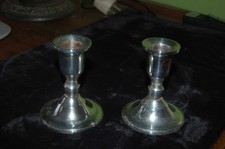 Paar Kerzenleuchter Kerzenhalter Leuchter Sterling Silber gestempelt
