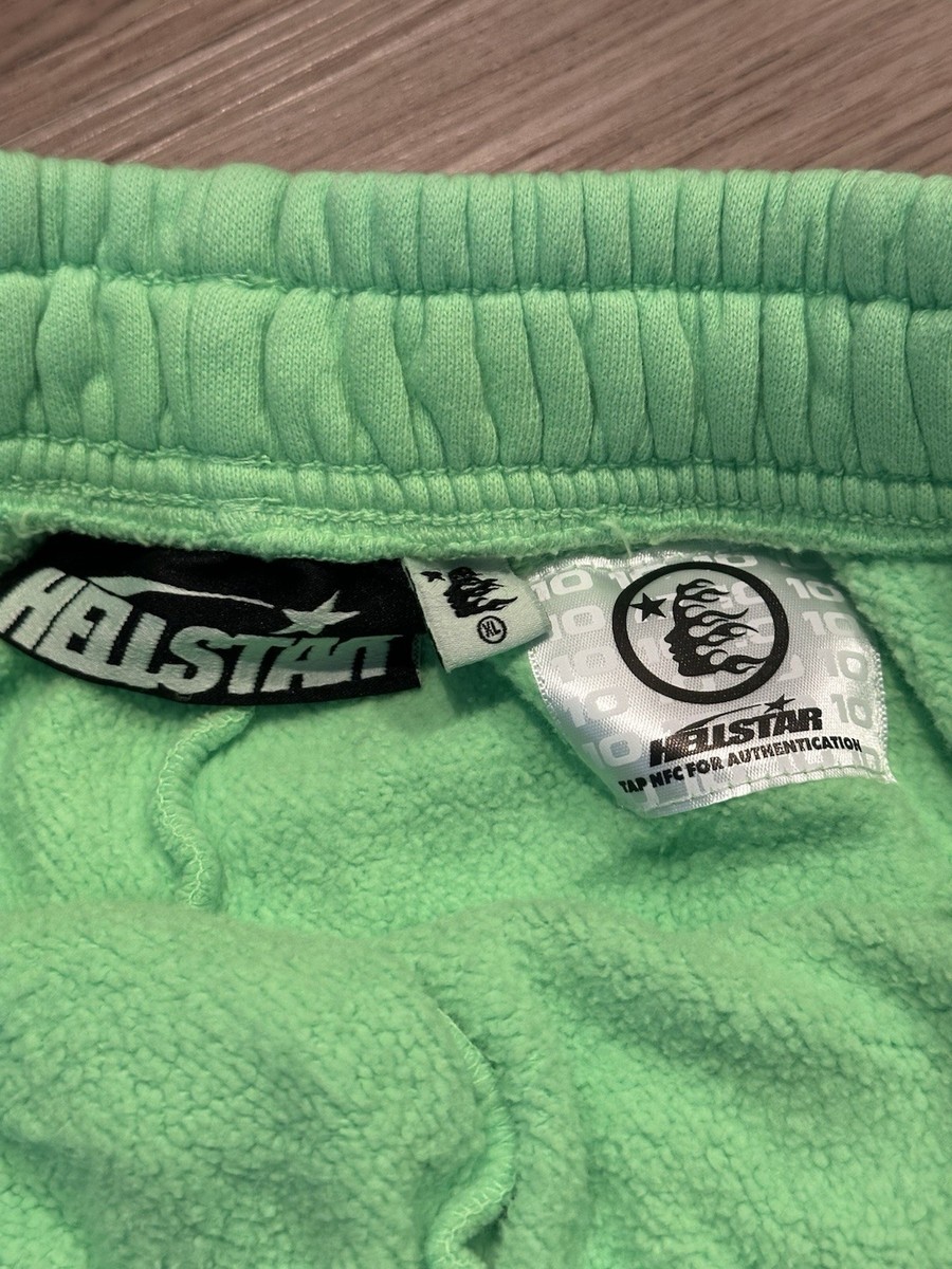 100% AUTHENTIC Hellstar Warm Up Shorts - Green | eBay