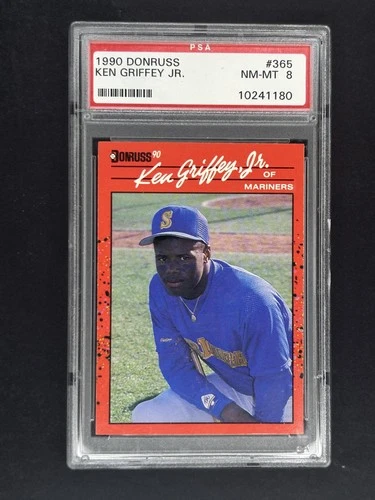 1990 Donruss #365 Ken Griffey Jr. PSA 8