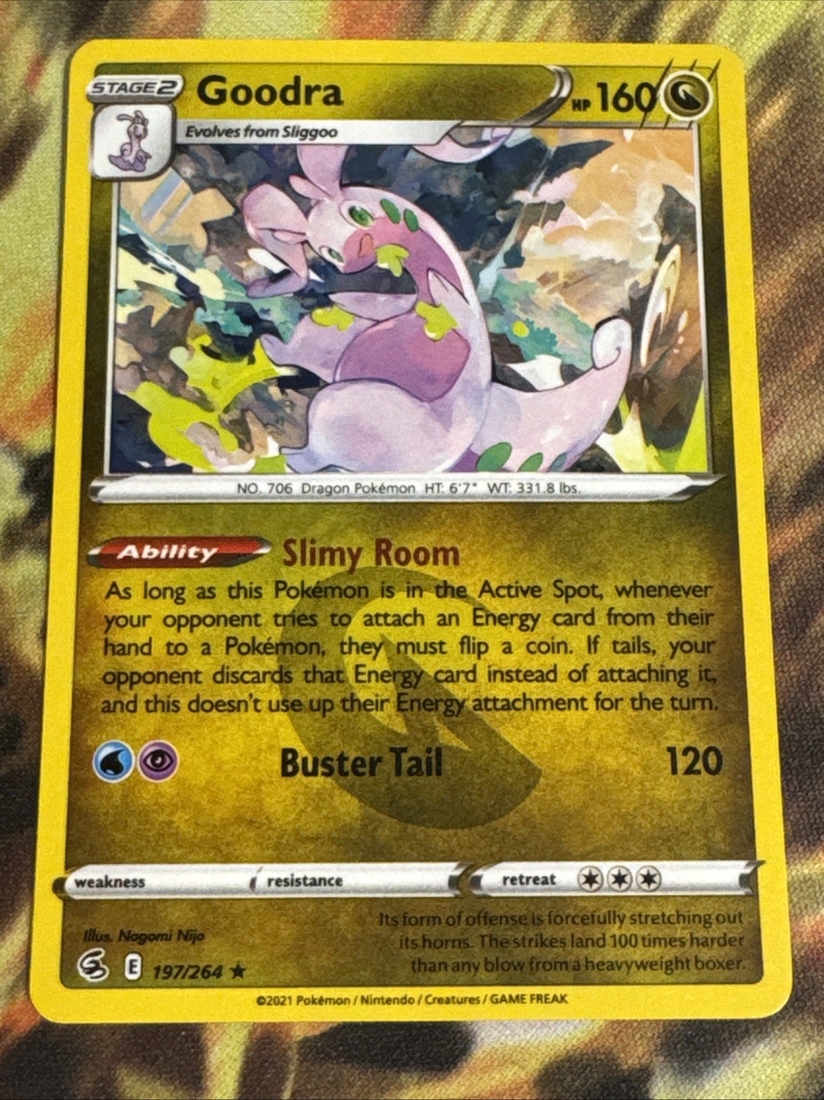 Goodra 197/264 Rare Fusion Strike Pokemon NM