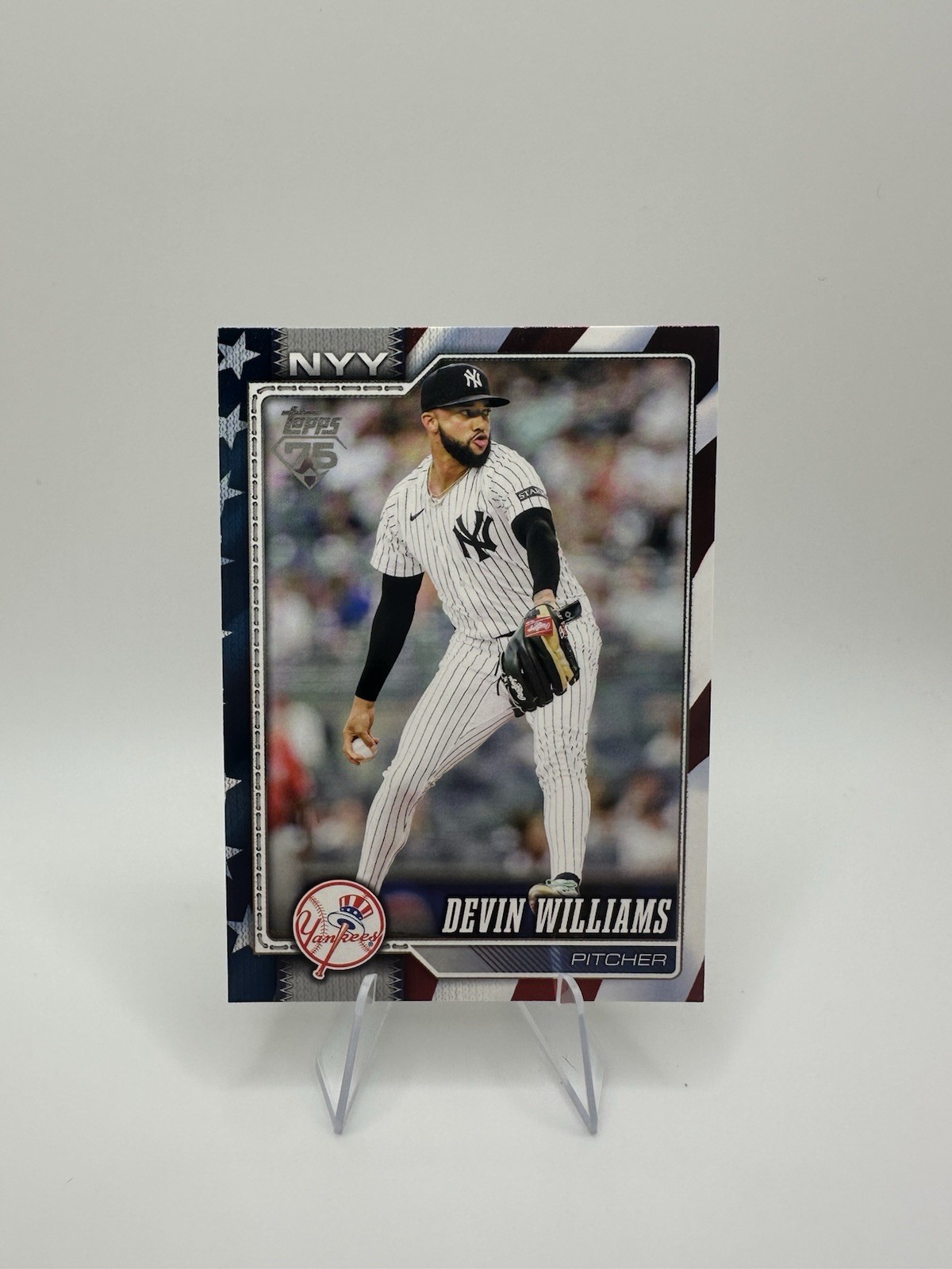 2026 Topps Series 1 Devin Williams New York Yankees Independence Day #239 /76