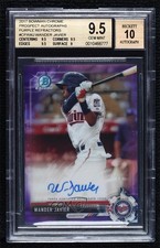 2017 Bowman Chrome Prospect Purple Refractor /250 Wander Javier BGS 9.5 Auto 0a2