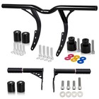 Black Front Rear Highway Engine Guard Crash Bar For Harley Softail 2018 2026