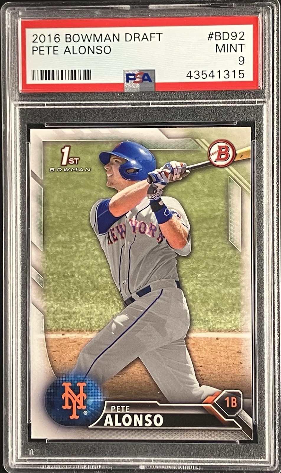Pete Alonso PSA 10 & 9s - Lot of 3 - Topps Bowman view 4