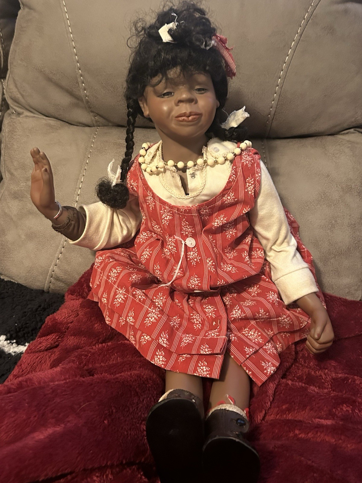 Damaged Mary Van Osdell Porcelain Doll