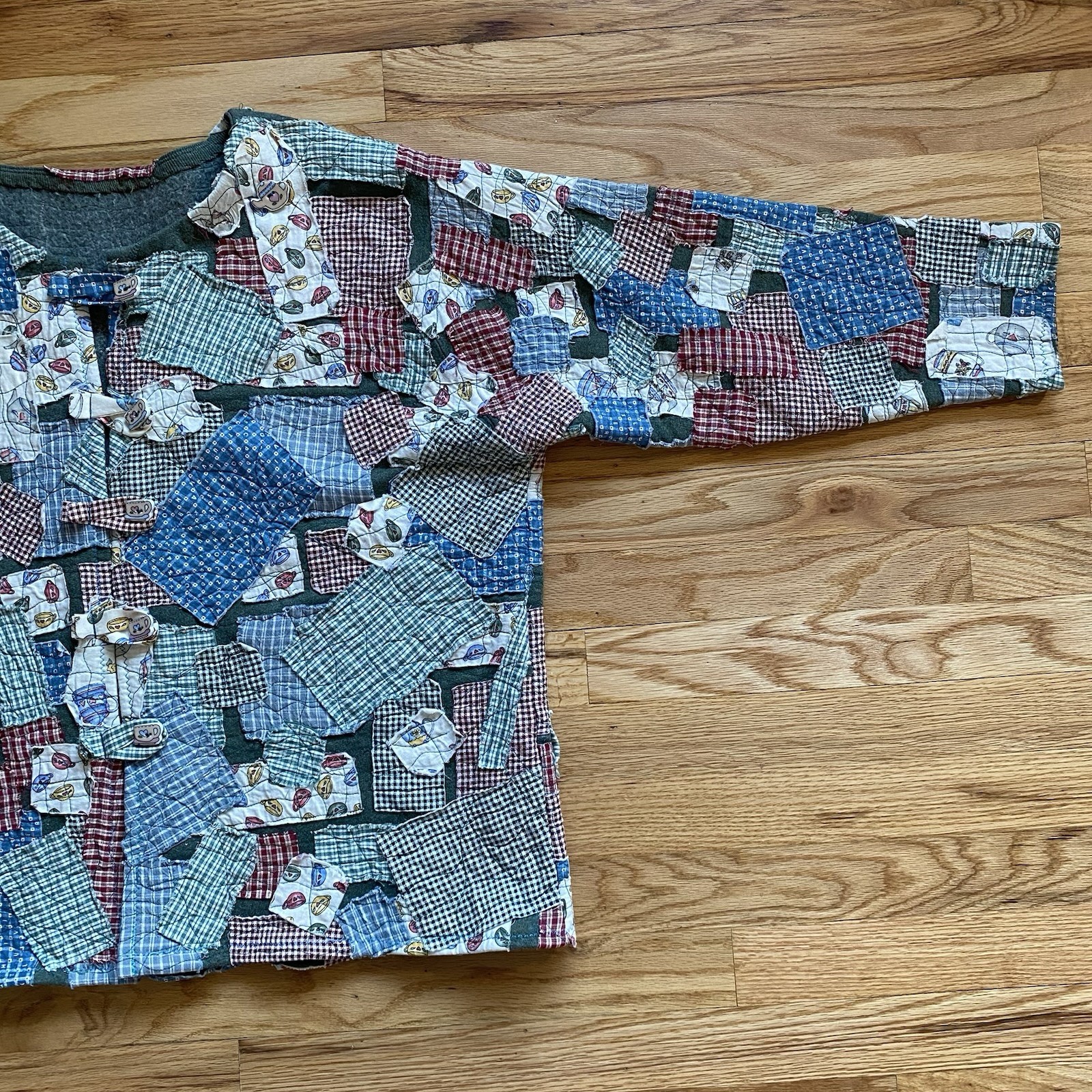 Handmade Patchwork Quilt Jacket Women’s L Coat Co… - image 3