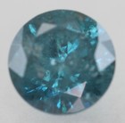 0.69 Carat Vivid Blue Round Brilliant Natural Enhanced Loose Diamond 5.5mm VIDEO — photo 1