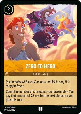 DISNEY LORCANA TCG - Rise of the Floodborn - Zero To Hero - 32/204