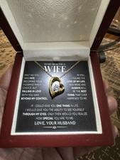 Heart Pendant Necklace Cubic Zirconia Adjustable Chain Gold