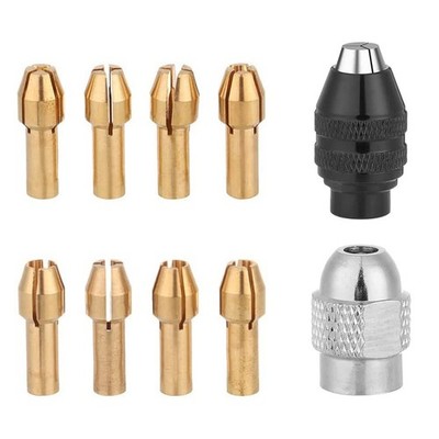 Essential 10PCS Messing Bohrfutter Set kompatibel mit verschiedenen Projekten