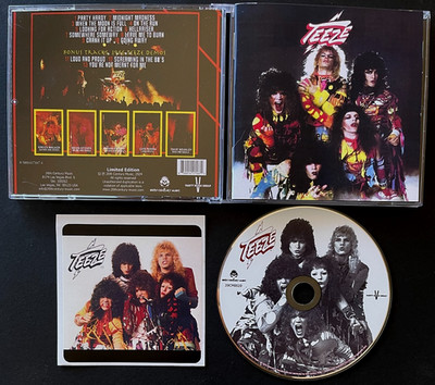 TEEZE St cd + 3 BOUNS TRACKS + STICKER Motley Crue RATT Roughhouse BRITNY FOX