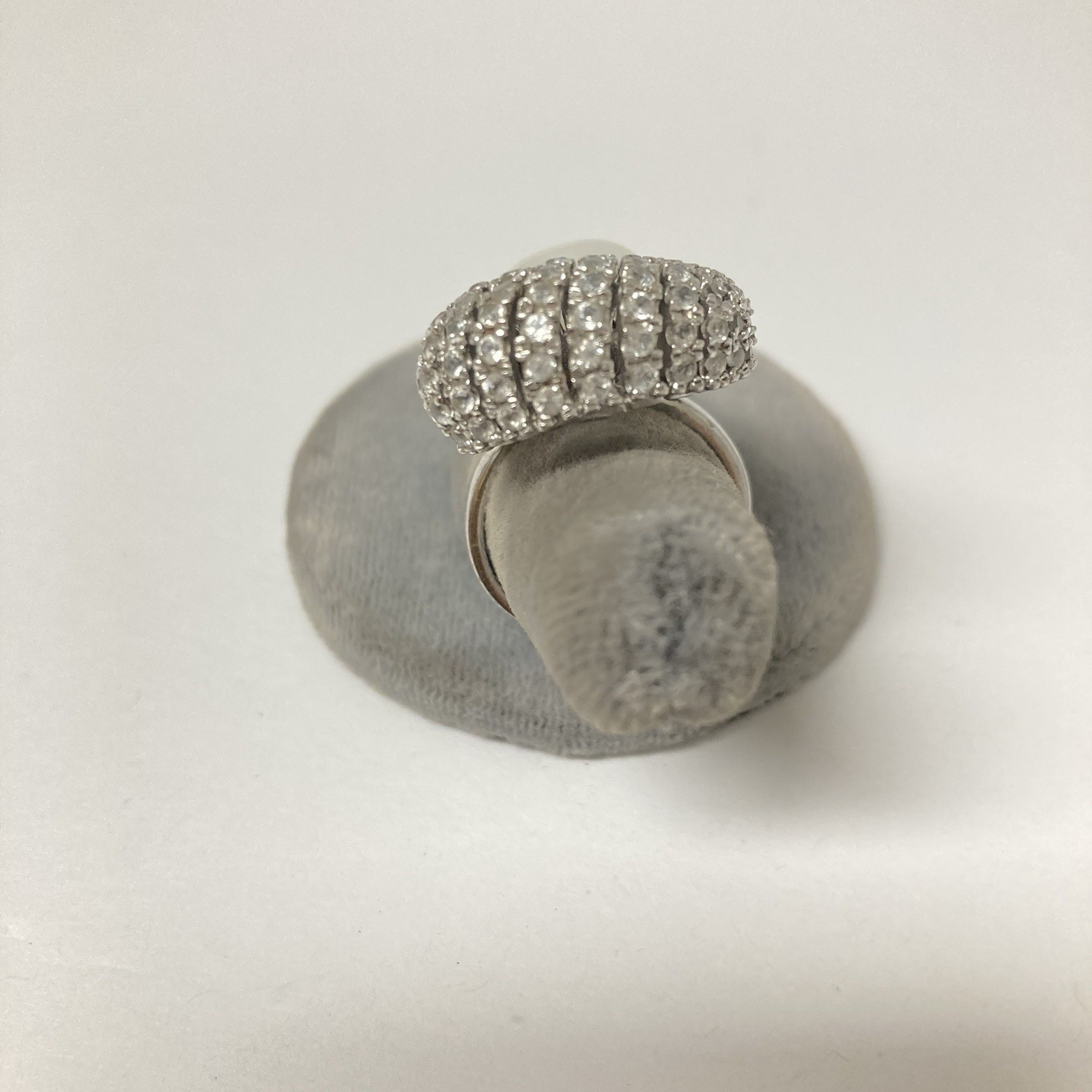Cocktail Ring-8-Silver Statement - image 3