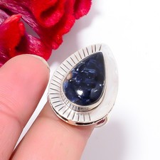Sodalite - Minas Gerais 925 Sterling Silver Ring s.8.5 Sk33, Christmas Gift