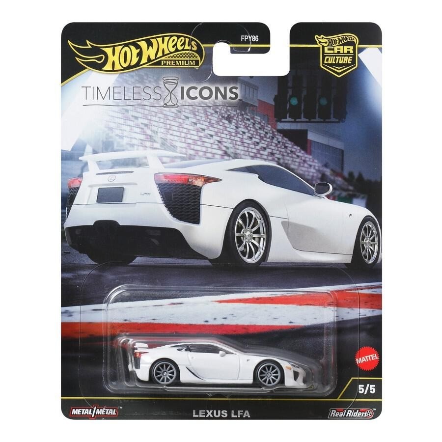 ホットウィールLEXUS LFA TIMLESS ICONS 未開封　　15台 Hot Wheels Premium Lexus LFA White Timeless Icons 2025 (In-Stock