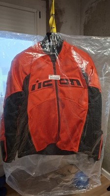 Icon Contra 2 Motorradjacke Herren, XL Rot