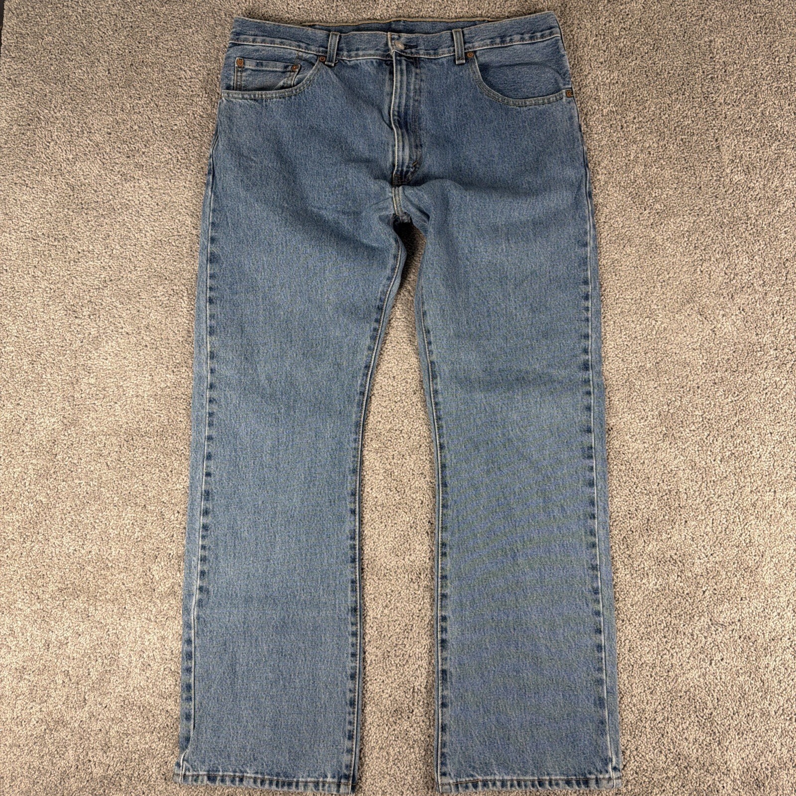 Levis 517 Jeans Mens 38x32 Stonewash Blue Denim Bootcut Western Regular Fit