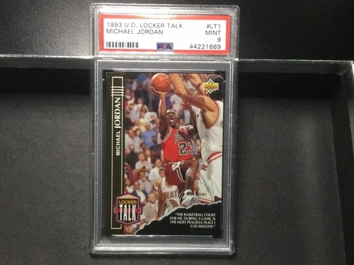 1993-94 Upper Deck Locker Talk #LT1 Michael Jordan Basketball Card PSA 9 Mint