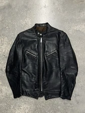 Vtg 60s-70s SCHOTT Perfecto CAF1 Steerhide CAF-1 CAFE RACER Motorcycle JACKET