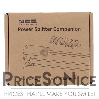 NCS Technologies Power Splitter Companion w/ 8 Power Tip Adapters Sizes NCS11290