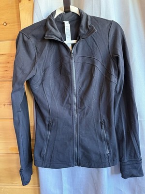 lululemon Define Women s Track Jacket Size 6 Black Full Zip Zipped Pockets