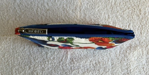 *New* Clinique Jonathan Cohen Make Up Cosmetics Abstract Floral Bag 7”x4.25”x2” - Picture 6 of 12