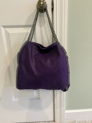 Stella McCartney Falabella Eggplant  Handbag Orig $1055  W Dust Bag. Perfect!