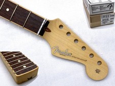 REAL PICS! Fender COMPOUND RADIUS Rosewood CHANNEL BOUND Board Strat Neck USA