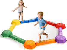 18Pcs Non Slip Balance Beam Stepping Stones for Kids Ages 3