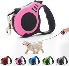 US16.5FT Automatic Retractable Dog Leash Pet Collar Automatic Walking Lead Free