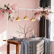 Over The Table Rod Stand with Clamps Adjustable 30"-43" Tall 47"-98" Length W...