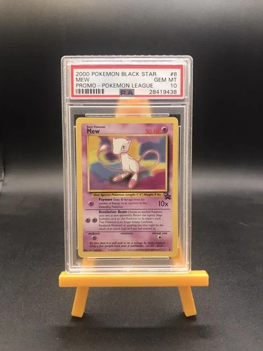 2000 Mew #8 Pokémon League Black Star Promo PSA 10 Gem Mint 3k Pop Low Gem Rate