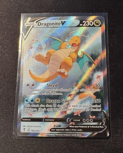 Dragonite V (Alternate Full Art) 192/203 SWSH07: Evolving Skies Holo